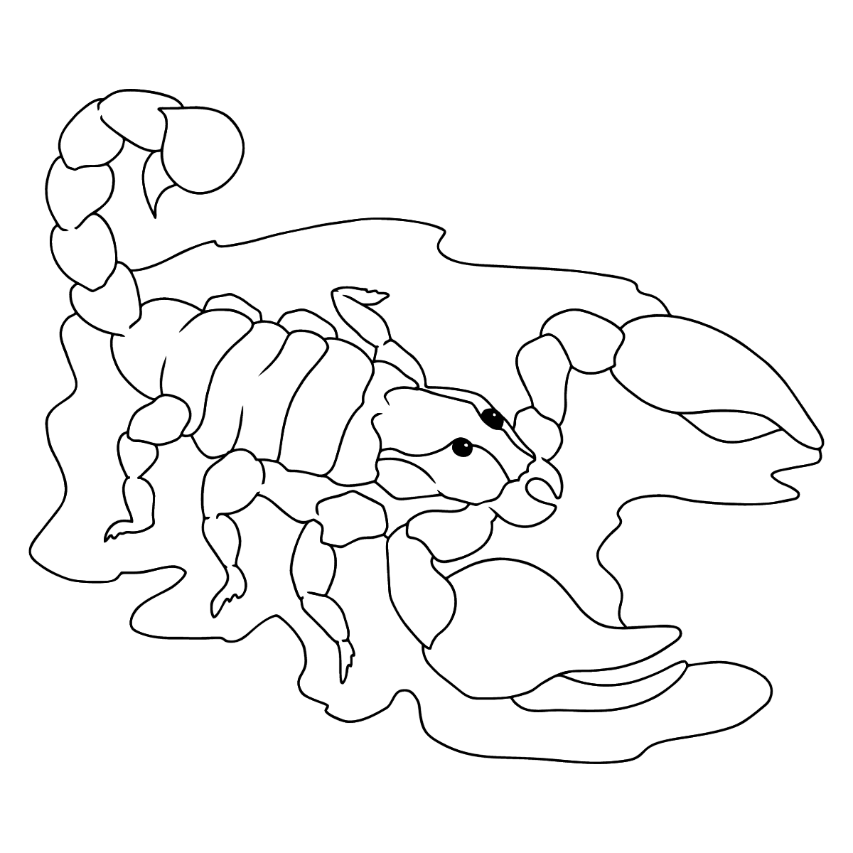 Skorpion kolorowanki